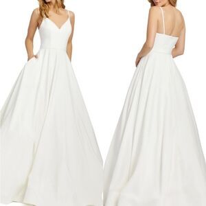 Mac Duggal Women's Dresses Mac Duggal Classic A-Line V-Neck Ballgown